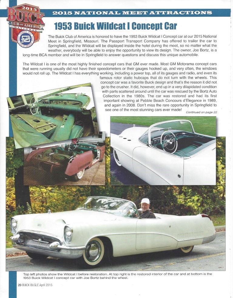 1953 Wildcat Buick BugleApr2015