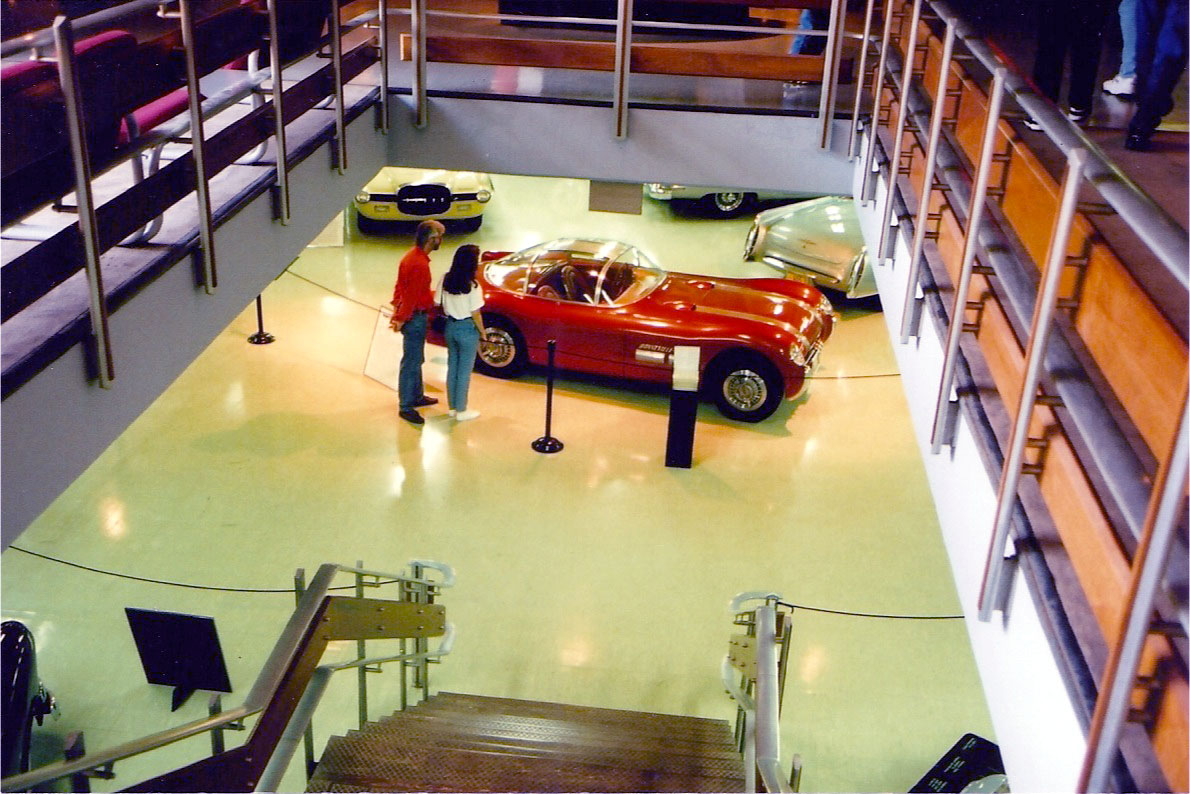 The 1953 Buick Wildcat I and the 1956/57 Chrysler Diablo Ghia on display at the Cleveland Auto & Aviation Museum 